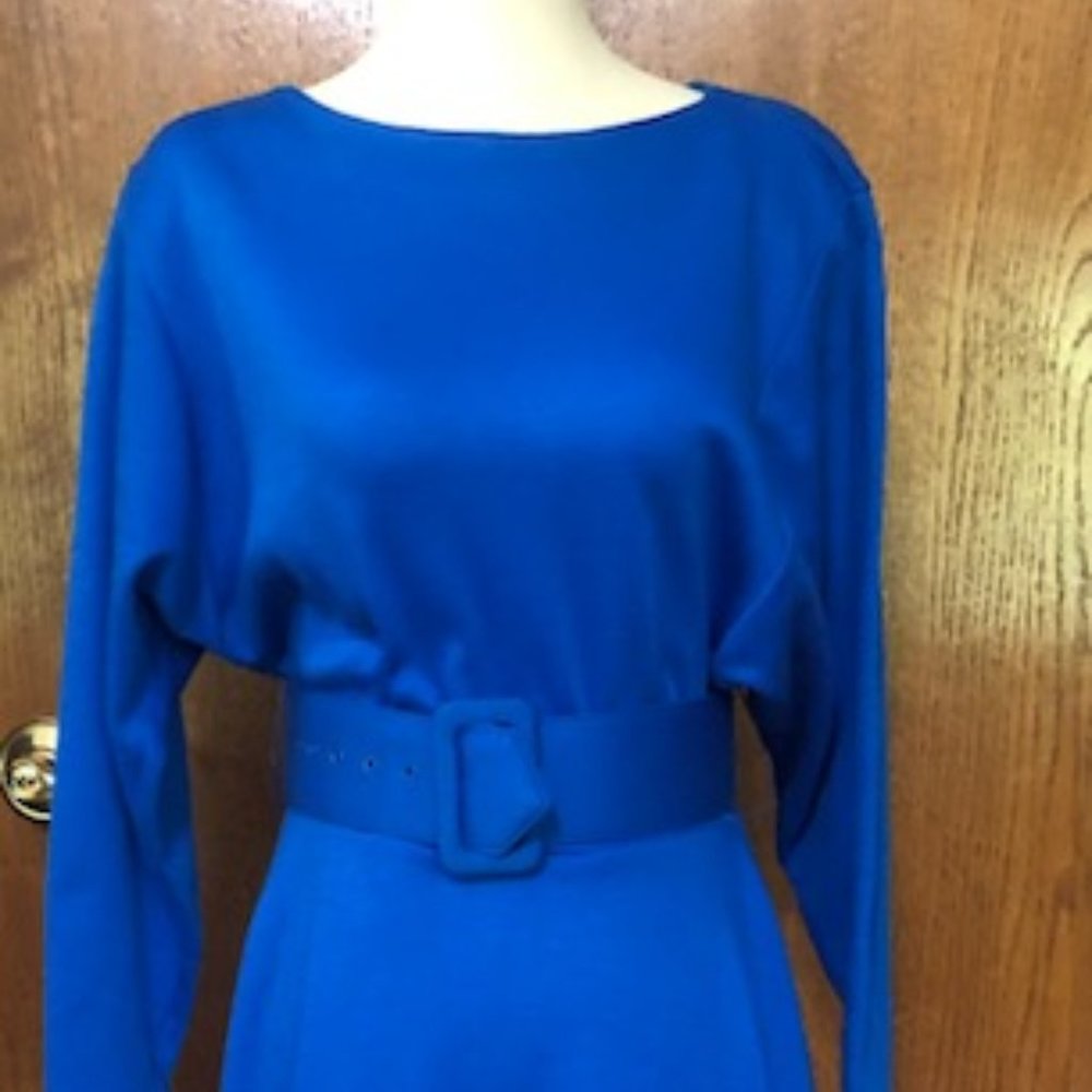 Moda International Blue Knit Dress - Picture 4 of 10